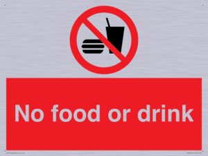 No food or drink